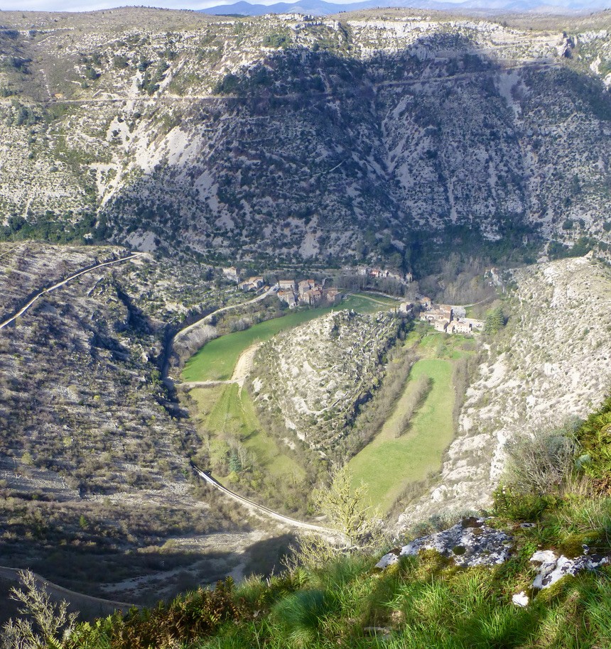 Vue de Navacelles depuis la Baume Auriol