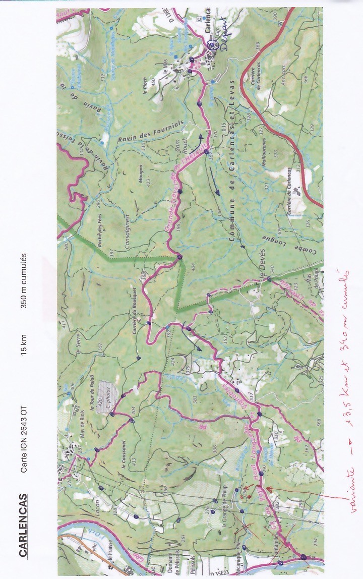 Carte IGN 2643 OT
